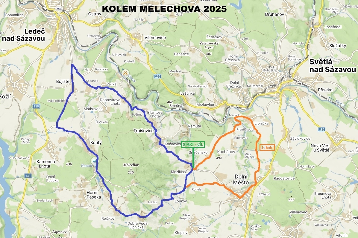 Trasa Melechov 2025